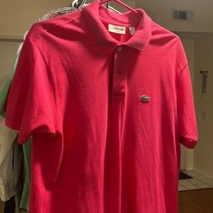 Dark Pink Lacoste Polo
